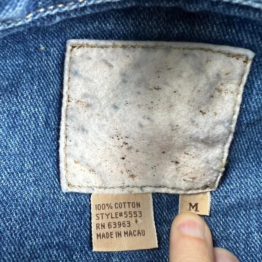 A.M.I Alexandre Mattiussi Vintage denim Chore jacket Field women’s size Medium - Picture 4 of 7